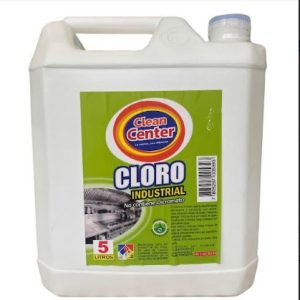 CLORO INDUTRIAL CONCENTRADO 5 LITROS 5% CLEAN CENTER