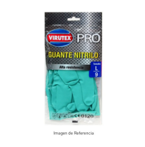 GUANTE NITRILO VERDE TALLA L VIRUTEX PRO
