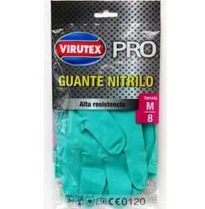 GUANTE NITRILO VERDE TALLA M VIRUTEX PRO