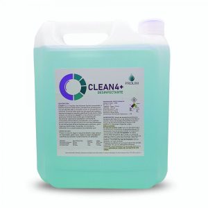 LIMPIADOR DESINFECTANTE CON AMONIO CUATERNARIO 5 LITROS CLEAN 4+