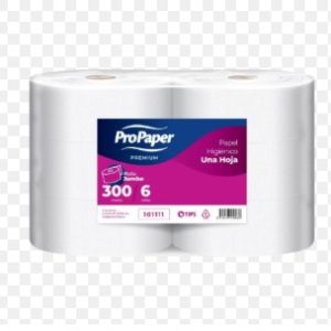 PAPEL HIGIENICO INDUSTRIAL 6*300 MTS PRO PAPER