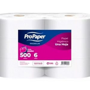 PAPEL HIGIENICO INDUSTRIAL 6*500 MTS PROPAPER