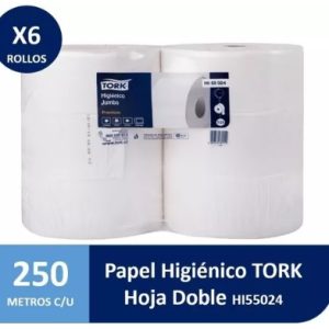 PAPEL HIGIENICO INDUSTRIAL PREMIUM 6*250 MTS TORK