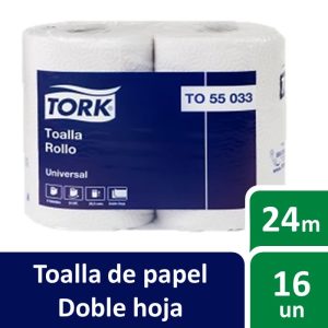 TOALLA NOVA D/HOJA 2*24 MTS TORK