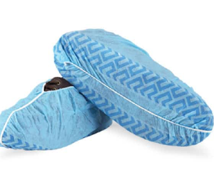 CUBRE CALZADO TELA ANTIDESLIZANTE AZUL 100 UNIDADES CLEAN CARRIER