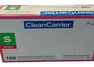 GUANTE NITRILO ROSADO TALLA S /CLEAN CARRIER