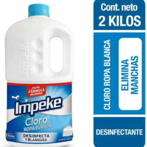 CLORO ROPA BLANCA 2 LTS IMPEKE