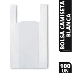 BOLSA CAMISETA BLANCA 60*70*100 UNIDADES