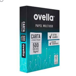 RESMA CARTA 500 HOJAS 75 GR OVELLA