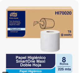 PAPEL HIGIENICO SMARTONE MAXI TORK 8*225 MTS D/H