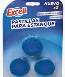 PASTILLA ESTANQUE AZUL X 3 EXCELL